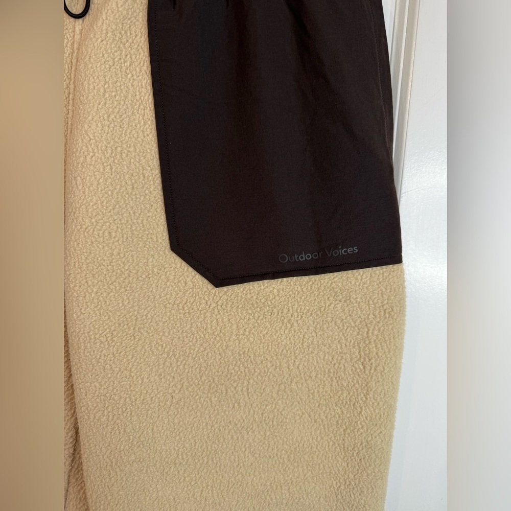 Outdoor Voices Mojave/Soil Beige PrimoFleece Jogger Lounge Pants - Size Medium - Picture 2 of 9